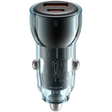 XO automašīnas lādētājs CC60 60W 1x USB 1x USB-C z