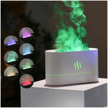 USB aromterapijas difuzors ar liesmas efektu - mit