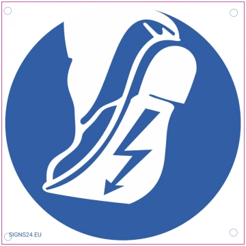 Zīme Jālieto antistatiski apavi Alumīnijs (neobond