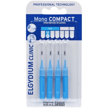 Set, Elgydium, Interdental Brush, Blue, 4 pcs 0035