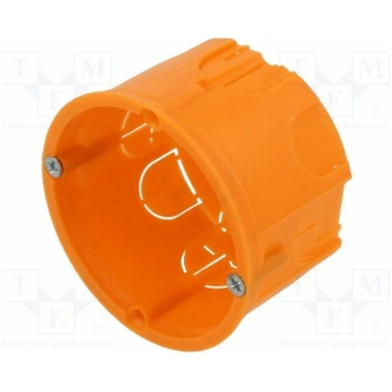 Enclosure: junction box; Ø: 63mm; plaster embedded
