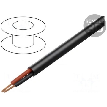Wire: loudspeaker cable | 2x1mm2 | stranded | OFC 
