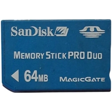 Lietots - Memory Stick Pro Duo karte SANDISK 64MB 