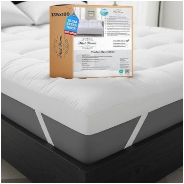 Grehge ess Topper Double Bed 12 cm biezs - 800 gsm