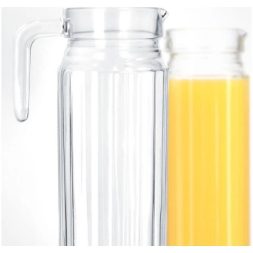 Stikla 1,1l krūze dzērieniem, sulai, limonādei Kad