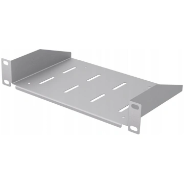 10” RACK Plaukts, 1U, 150 mm, Fiksēts, Pelēks, Per