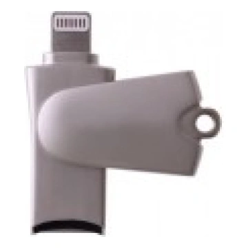 Micro SD Card Reader with Lightning port - Pelēks 