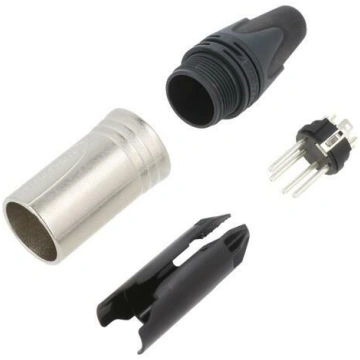 Connector: XLR; plug; male; XX; 10A; PIN: 4; strai