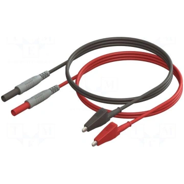 Test leads | Inom: 10A | Len: 0.6m | insulated | b