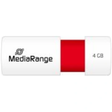 MediaRange 4 GB MR970 USB Type-A 2.0 White/ Red US