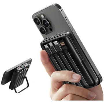 Power bank Powerbanka 10000 mAh ar indukciju, USB-