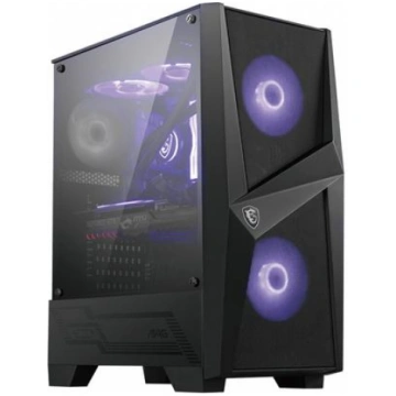 MSI MAG FORGE 100M PC Case Mid-Tower USB 3.2 Black