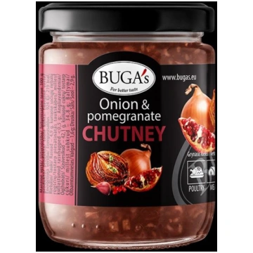 Sīpolu un granātābolu čatnijs BUGAS, 170 g (450-13