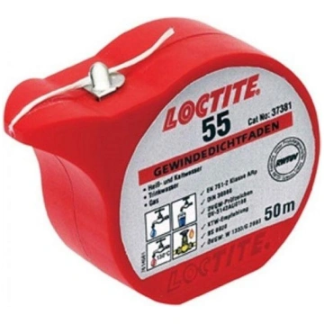 Vītņu blīv. diegs Loctite 55 50m 991150