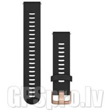 GARMIN Quick Release Band 20mm, Black with Rose Go