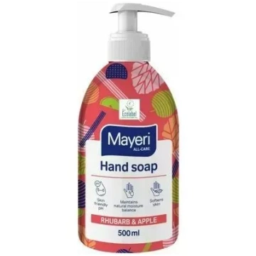Hipoalerģiskas šķidrās ziepes MAYERI Rhubarb&Apple
