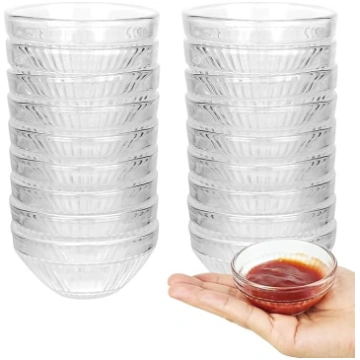20 gab. mini stikla trauciņi 75 ml, caurspīdīgi, m