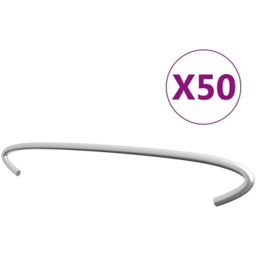 vidaXL gabiona āķi, 50 gab., cinkots tērauds, 40 c