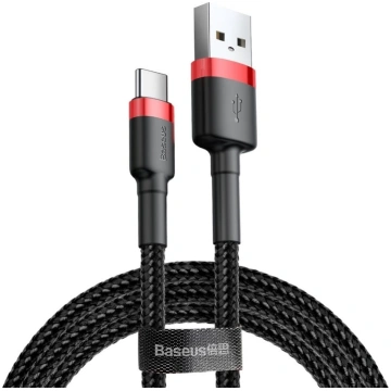 Izturīgs neilona USB kabelis USB-C QC3.0 2A 3M mel