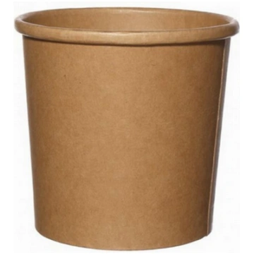 Papīra konteineris 350ml brūns kraft 8470