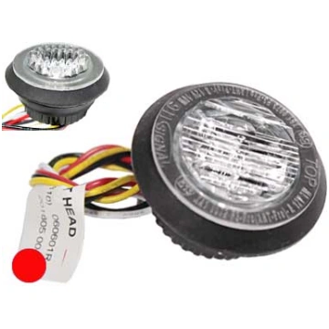 911SIGNAL LED horizontal signal lighthead, sarkana