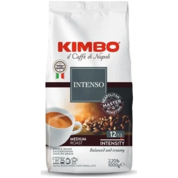 Kimbo Aroma Intenso Veselās Kafijas pupiņas - 1 kg