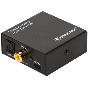 Audio converter from optical digital signal to ana