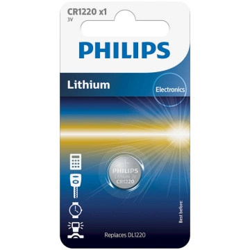 Philips Lithium, CR1220, 3V - Baterija, CR1220/00B