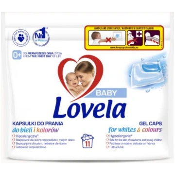 LOVELA Baby gēla kapsulas veļas mazgāšanai, 11gab 