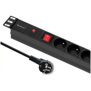 Qoltec Pārsprieguma strāvas pagarinātājs RACK 19" 