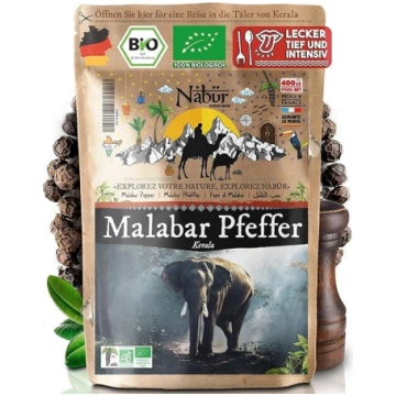 Nabür - Bioloģisks Malabaras melnais pipars 400 g