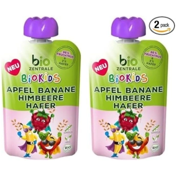 biozentrale BioKids Augļu biezenis Ābols, banāns, 