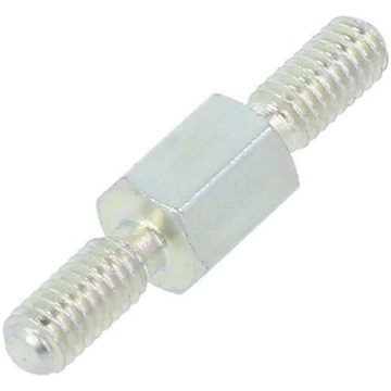 Screwed spacer sleeve; 5mm; Ext.thread: M2,5; hexa
