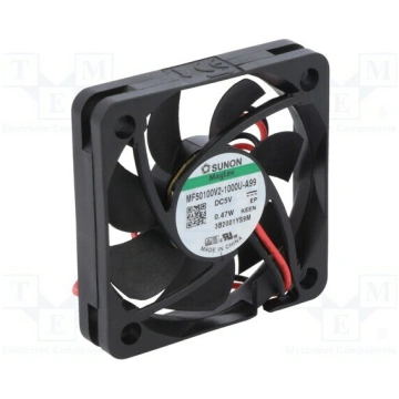 Fan: DC; axial; 5VDC; 50x50x10mm; 18.7m3/h; 25.6dB