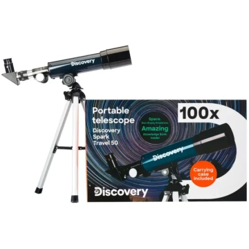 Discovery Spark Travel 50 teleskops ar grāmatu