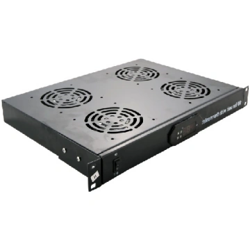 1U četru ventilatoru bloks 19" komutācijas skapim,