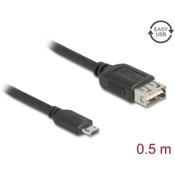 Delock USB 2.0 Cable EASY USB Type Micro-B male to