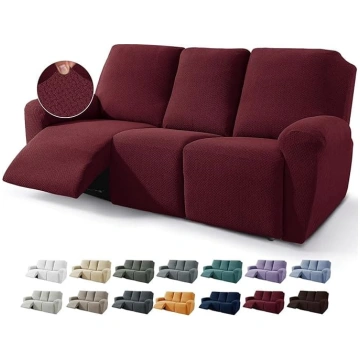 JIVINER Design Sofabezug für 3-Sitzer-Sofas, Stret