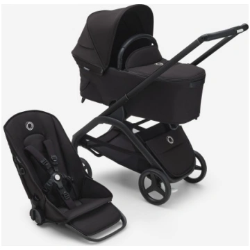 Bugaboo Dragonfly tekstīls melns, kapuce melna PV0