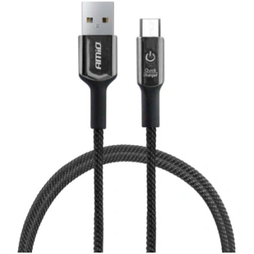 Vads USB Micro USB 1 metrs melns