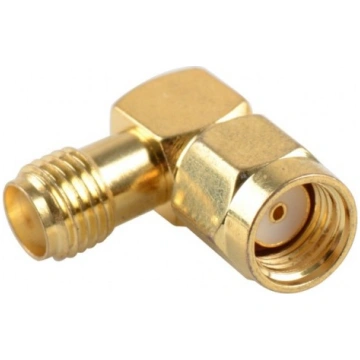 Pāreja RP-SMA Male to SMA Female 90 degree