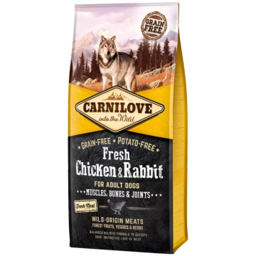 Barība suņiem – CARNILOVE Fresh Chicken and Rabbit