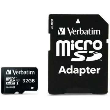 Verbatim SD MicroSD Card 32GB SDHC Pro Class 10 + 