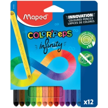 Zīmuļkrāsas MAPED Infinity Innovation 12 krāsas