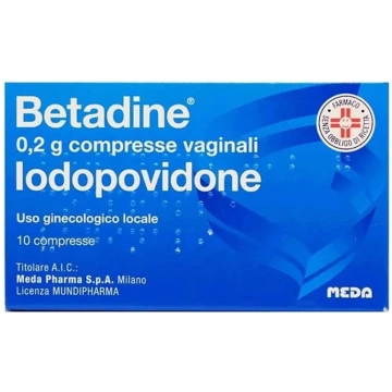 Betadine 200 mg 10 Compresse Vaginali Disinfettant