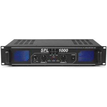 Skytec SPL 1000 pastiprinātājs 2x 500W EQ