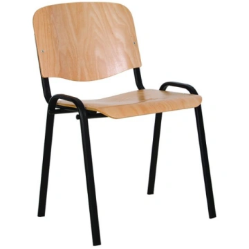 Krēsls NOWY STYL ISO BLACK WOOD no finiera, krāsa-
