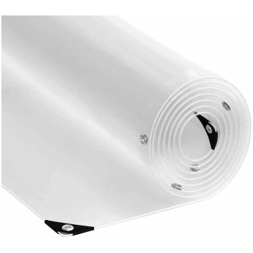 Caurspīdīgs brezents ar cilpām 3x6 m pvc