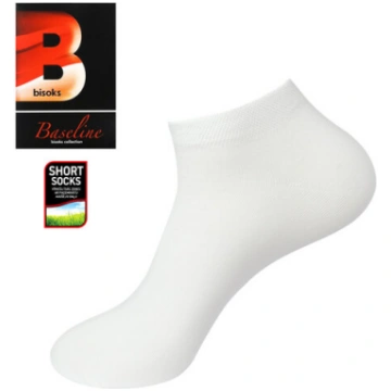 Vīriešu īsās zeķes Bisoks 12301 white
