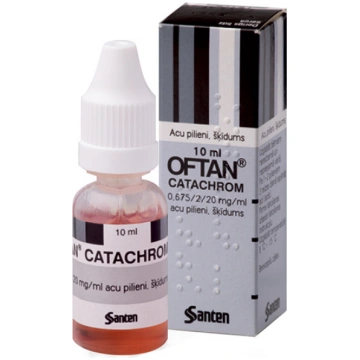 Oftan Catachrom 0,675/2/20 mg/ml acu pilieni, šķīd